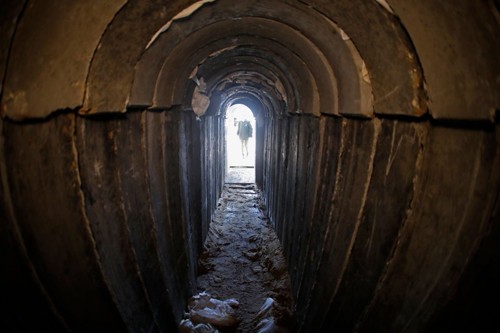 Israeli army unveils details of massive underground wall along Gaza Strip  - ảnh 1