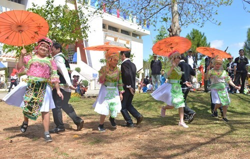 Over 100 artisans perform at Spring Festival in Gia Lai - ảnh 1