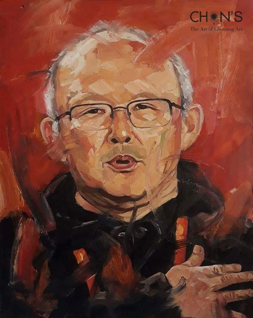 Oil portrait of coach Park Hang-seo to be auctioned - ảnh 1