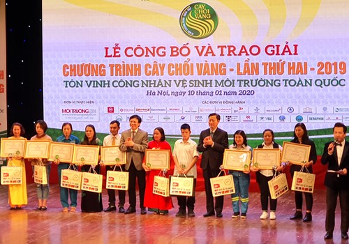 The "Golden Broom" Award 2019 honors environmental sanitation workers - ảnh 1