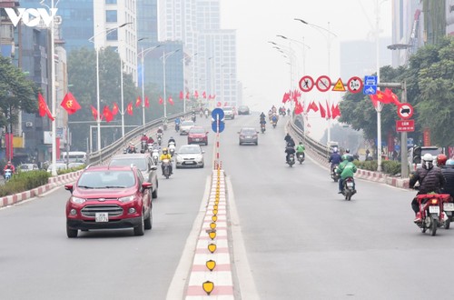 Hanoi decorated for National Party Congress  - ảnh 3