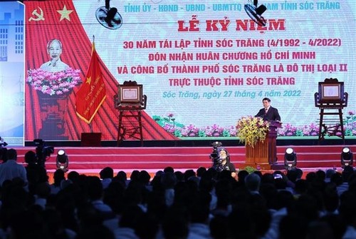 Soc Trang praised for achievements over 3 decades of re-establishment  - ảnh 1