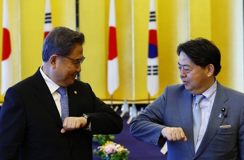 Japan, South Korea to resolve wartime labor issue  - ảnh 1