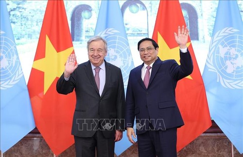 Prime Minister Pham Minh Chinh receives UN Secretary General Antonio Guterres - ảnh 1