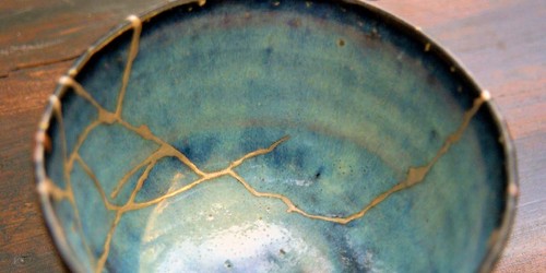 broken pottery