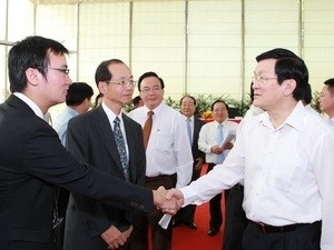 Le président Truong Tan Sang visite la province de Binh Phuoc - ảnh 2