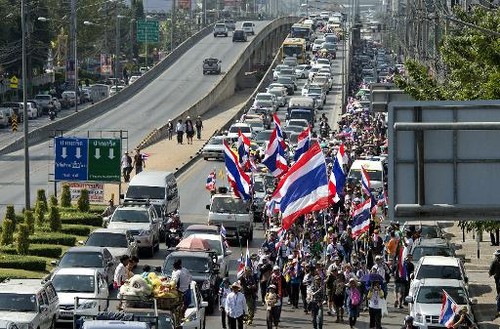 Thaïlande : Bangkok en partie «paralysée» par les opposants  - ảnh 1