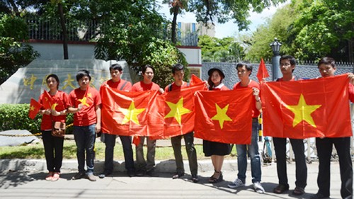  Vietnamiens et étrangers continuent de protester contre la Chine - ảnh 2