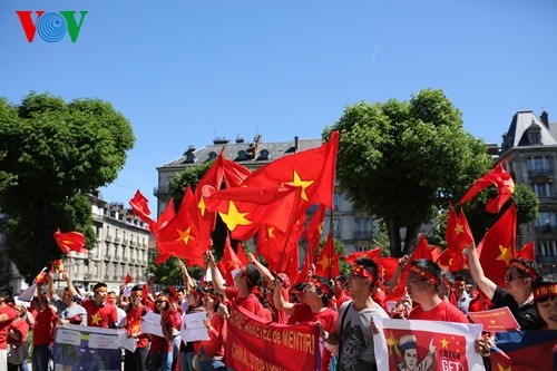 Défilé à Grenoble contre la violation chinoise en mer Orientale - ảnh 1