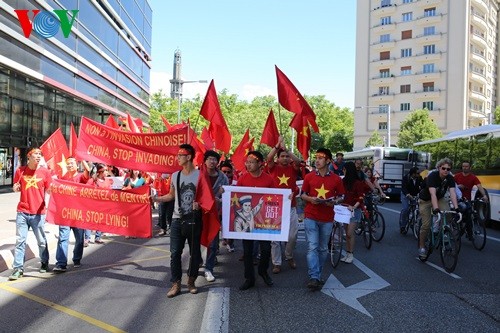 Défilé à Grenoble contre la violation chinoise en mer Orientale - ảnh 10