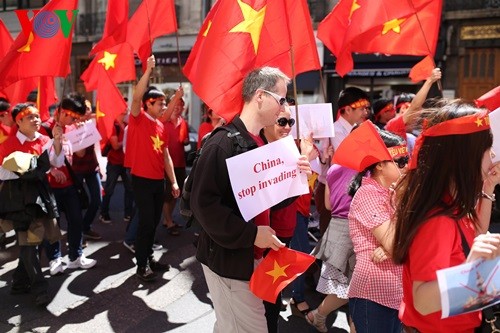 Défilé à Grenoble contre la violation chinoise en mer Orientale - ảnh 12