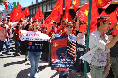 Défilé à Grenoble contre la violation chinoise en mer Orientale - ảnh 5