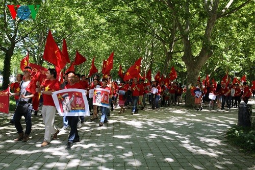 Défilé à Grenoble contre la violation chinoise en mer Orientale - ảnh 8