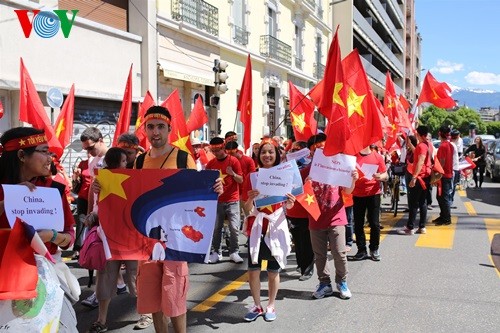 Défilé à Grenoble contre la violation chinoise en mer Orientale - ảnh 9