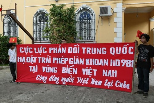  La diaspora vietnamienne à l’étranger proteste contre les agissements chinois - ảnh 1