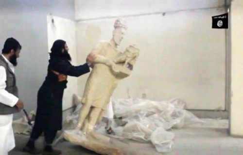 Destruction de l'EI au musée de Mossoul: l'Unesco réagit - ảnh 1