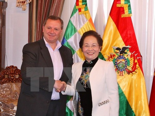 Nguyen Thi Doan en visite officielle en Bolivie - ảnh 1