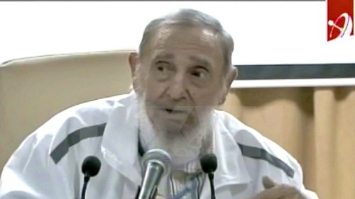 Remise du portrait de Fidel Castro à l’ambassade de Cuba au Vietnam - ảnh 1