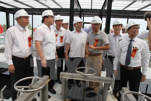 Hoàng Trung Hai inaugure l’usine de traitement des eaux usées de Bac Ninh - ảnh 1