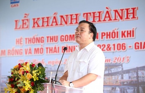 Inauguration d’un système de collecte et de distribution de gaz à Thai Binh - ảnh 1