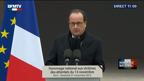 Attentats du 13 novembre: François Hollande rend hommage aux victimes - ảnh 1