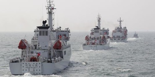 Trois bateaux chinois dans les eaux des îles de Senkaku - ảnh 1