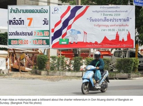 Thaïlande : 200 000 policiers mobilisés pour le référendum constitutionnel - ảnh 1