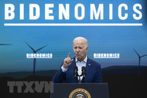 US President Joe Biden focuses on economic accomplishments in re-election campaign - ảnh 1