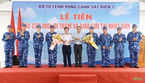 Vietnamese coast guard ship departs for Japan - ảnh 1