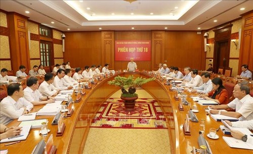 Sekjen, Presiden Nguyen Phu Trong memimpin sidang ke-18 Badan Pengarahan Pusat tentang Pencegahan dan Pemberantasan Korupsi - ảnh 1