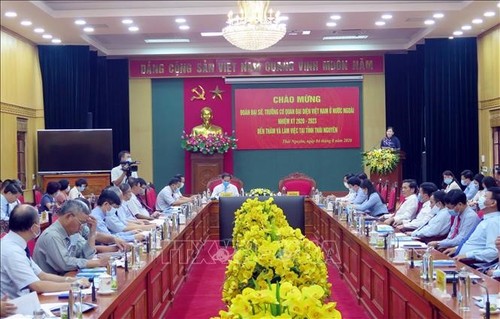 Rombongan para Duta Besar dan Kepala Badan-Badan Perwakilan Viet Nam di luar negeri melakukan kunjungan di Provinsi Thai Nguyen - ảnh 1