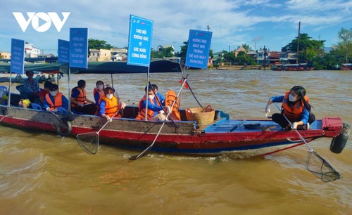 Sungai Mekong di Can Tho yang “Hijau dan Indah” Menyambut Musim Panas - ảnh 2