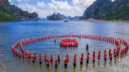 3.000 người đồng diễn yoga bên vịnh Hạ Long - ảnh 12