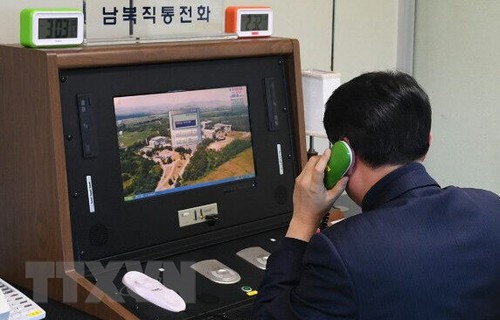 Las dos Coreas discutirán línea directa entre sus líderes - ảnh 1