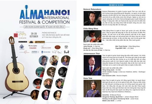 Jóvenes guitarristas internacionales se reunirán en Hanói a finales de octubre - ảnh 1