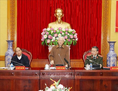 Presidente vietnamita orienta trabajos partidistas de las fuerzas de Seguridad Pública - ảnh 1