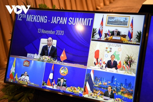 Líderes del mecanismo Mekong-Japón reafirman esfuerzos frente al covid-19 a favor de la recuperación económica - ảnh 1