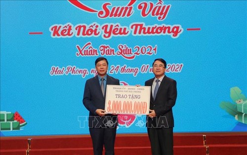 Hai Phong aumenta el apoyo a los trabajadores con ocasión del Tet - ảnh 1
