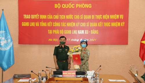 Otra oficial de Vietnam participa en la misión de mantenimiento de paz de la ONU - ảnh 1