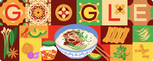 “Pho” vietnamita protagonista de Google Doodle - ảnh 1