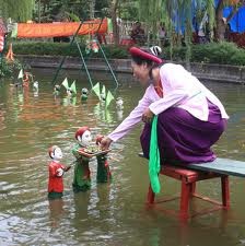 入荷商品ベトナム水上の村 自然、風景画