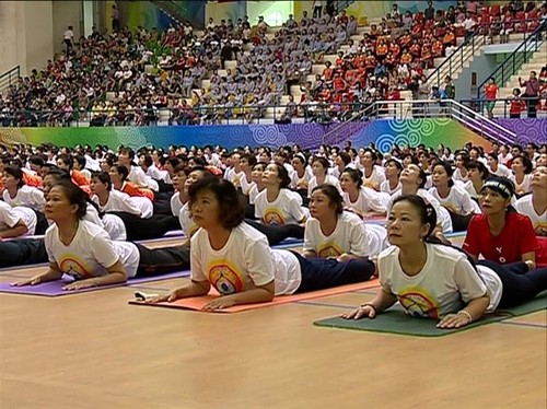 International Yoga Day spreads Vietnamese values - ảnh 1