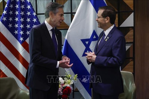 米国務長官 イスラエルに交渉の進展働きかけ - ảnh 1