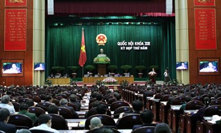Pembukaan persidangan ke-5 MN Vietnam angkatan ke-13 - ảnh 1