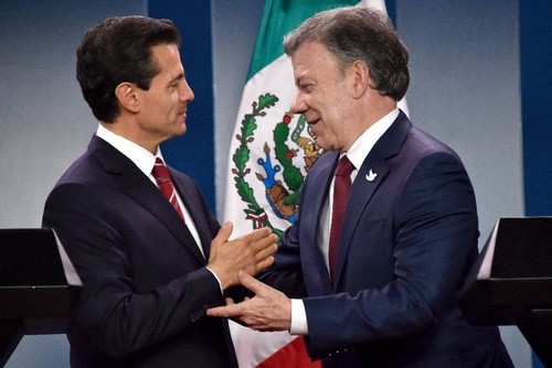 Meksiko dan Kolombia menandatangani banyak permufakatan kerjasama - ảnh 1