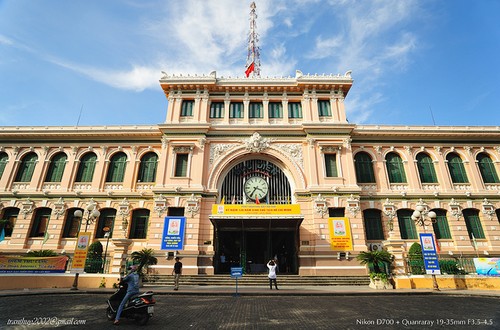 Kantor Pos Sentral Sai Gon-Bangunan arsitektur  khusus di kota Ho Chi Minh - ảnh 1