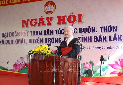 Sekjen, Presiden Viet Nam, Nguyen Phu Trong: Membangun Provinsi Dac Lac menjadi  pusat daerah  Tay Nguyen - ảnh 1