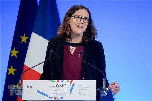 EU mendesak AS supaya memulai dialog  tentang perombakan WTO - ảnh 1