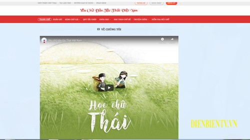 Membuat situs web belajar sendiri bahasa dan aksara etnis minoritas Thai - ảnh 2
