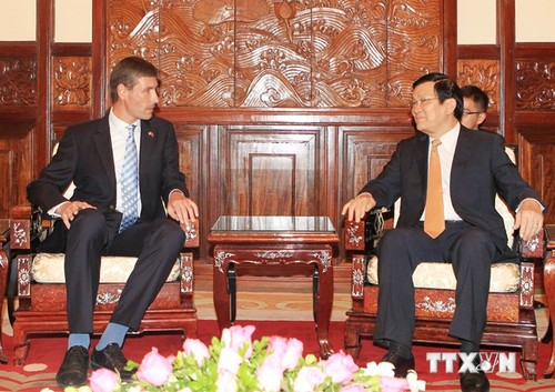 President Truong Tan Sang receives new Ambassadors - ảnh 1